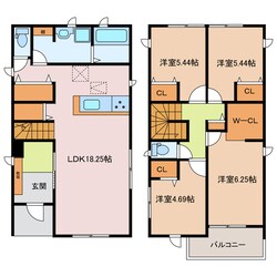 リーブルファイン長太栄町　2号棟の物件間取画像